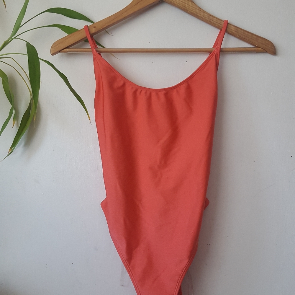 5/25 Forever 21 coral one piece swimsuit